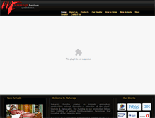Tablet Screenshot of maharajafurniture.com